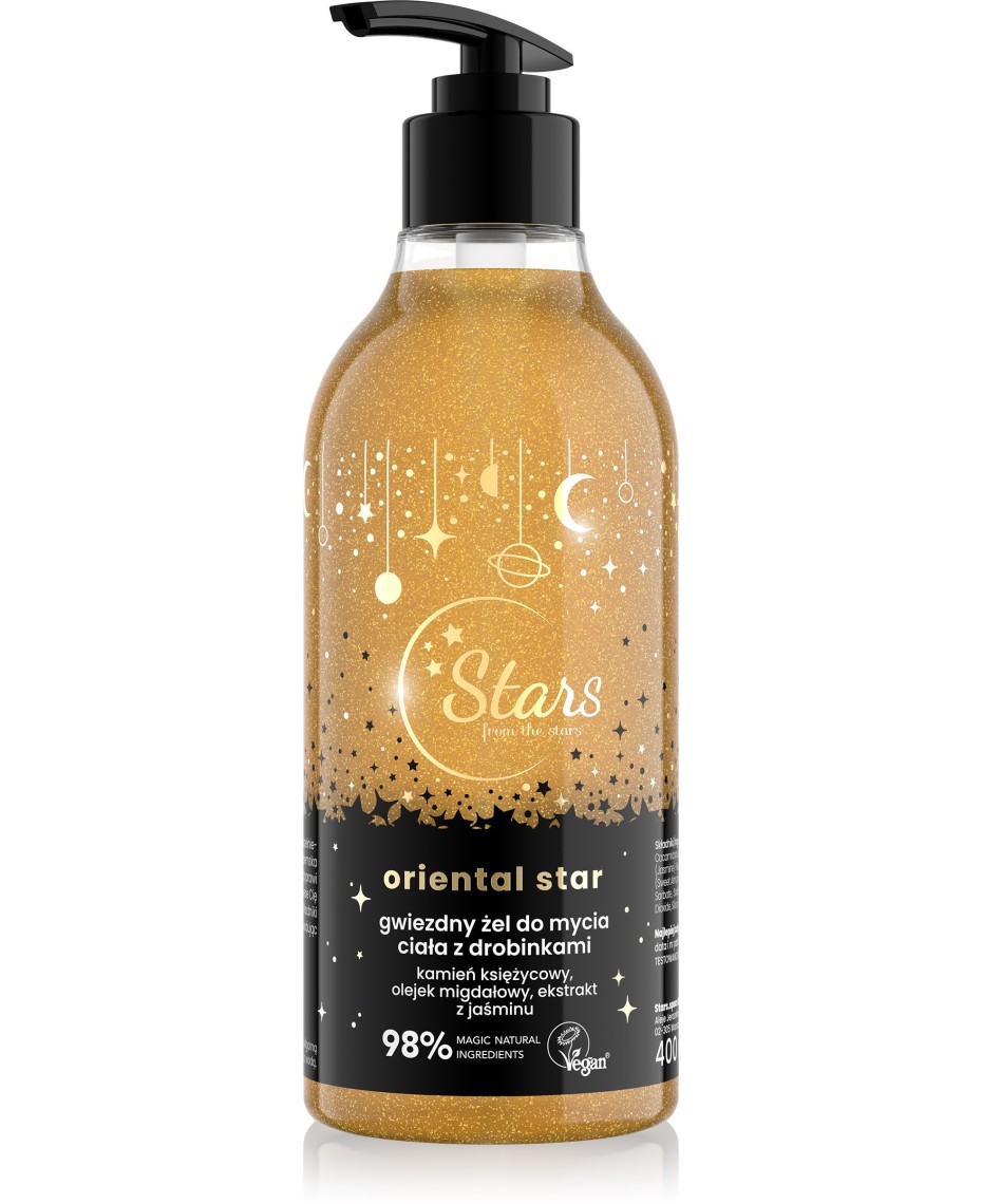 Stars from the Stars Żel do mycia ciała z drobinkami Oriental Star Gwiezdny 400ml