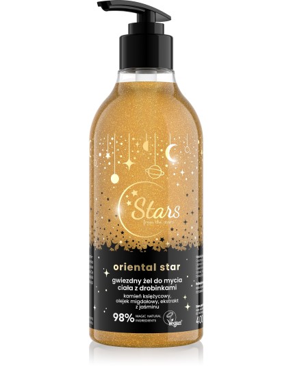 Stars from the Stars Żel do mycia ciała z drobinkami Oriental Star Gwiezdny 400ml