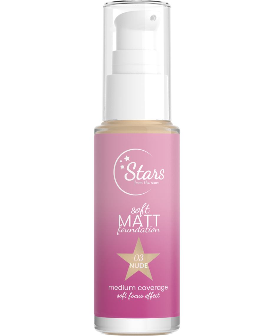 Stars from the Stars Podkład matujący Soft Matt Foundation nr 03 Nude, 30 ml