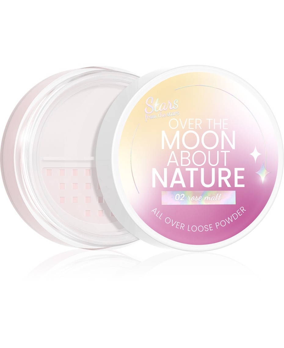 Stars from the stars OVER THE MOON ABOUT NATURE naturalny puder sypki do twarzy i oczu 02 Rosy Matt, 10g