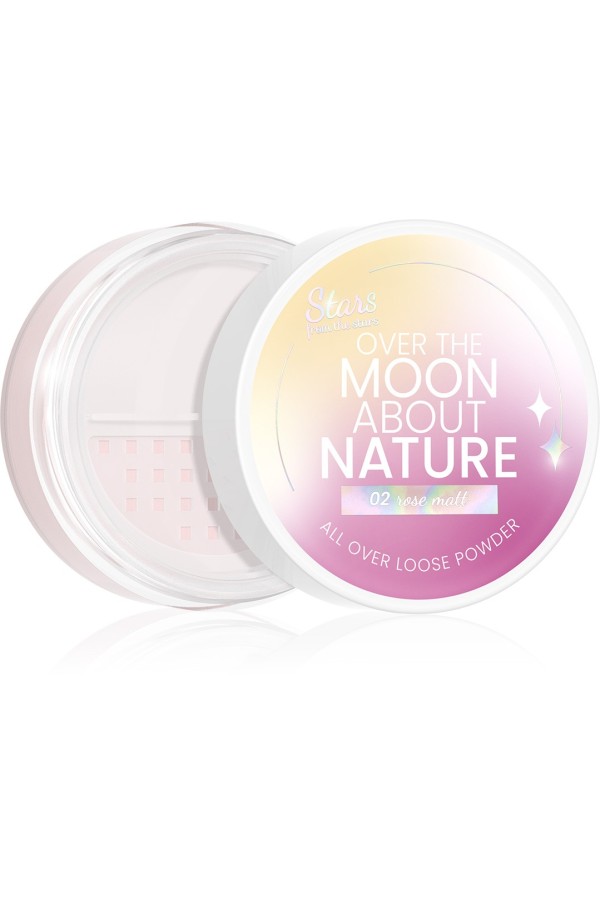Stars from the stars OVER THE MOON ABOUT NATURE naturalny puder sypki do twarzy i oczu 02 Rosy Matt, 10g