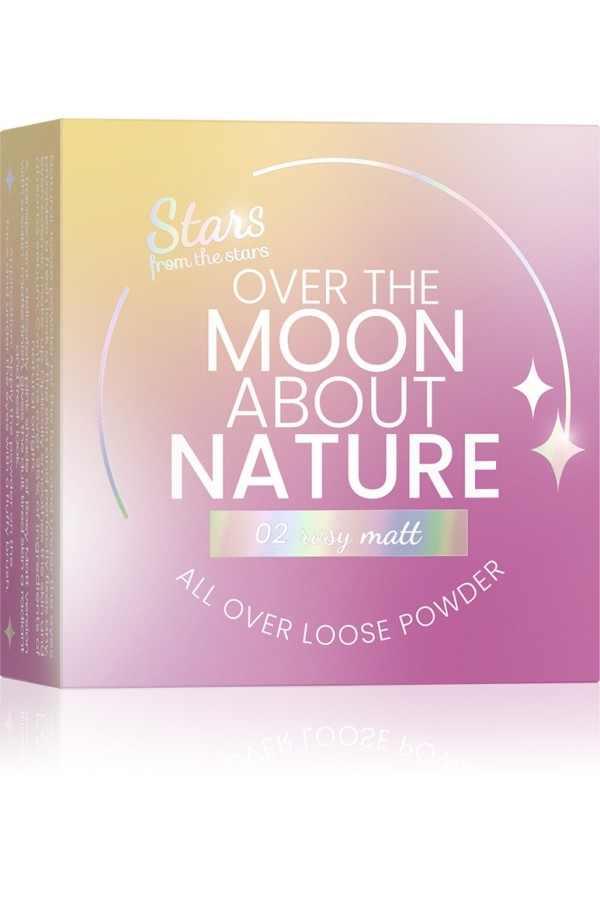 Stars from the stars OVER THE MOON ABOUT NATURE naturalny puder sypki do twarzy i oczu 02 Rosy Matt, 10g