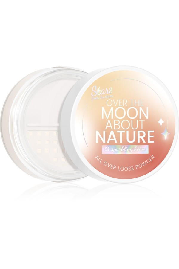 Stars from the stars OVER THE MOON ABOUT NATURE naturalny puder sypki do twarzy i oczu 01 Sparkling Beige, 10g