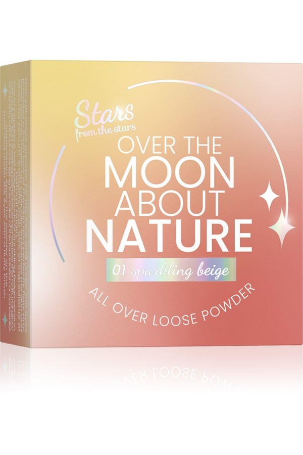 Stars from the stars OVER THE MOON ABOUT NATURE naturalny puder sypki do twarzy i oczu 01 Sparkling Beige, 10g
