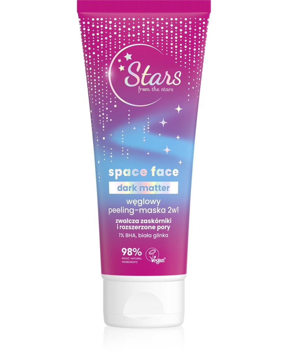 Stars from the Stars Węglowy peeling-maska 2w1 Space Face Dark Matter 75ml