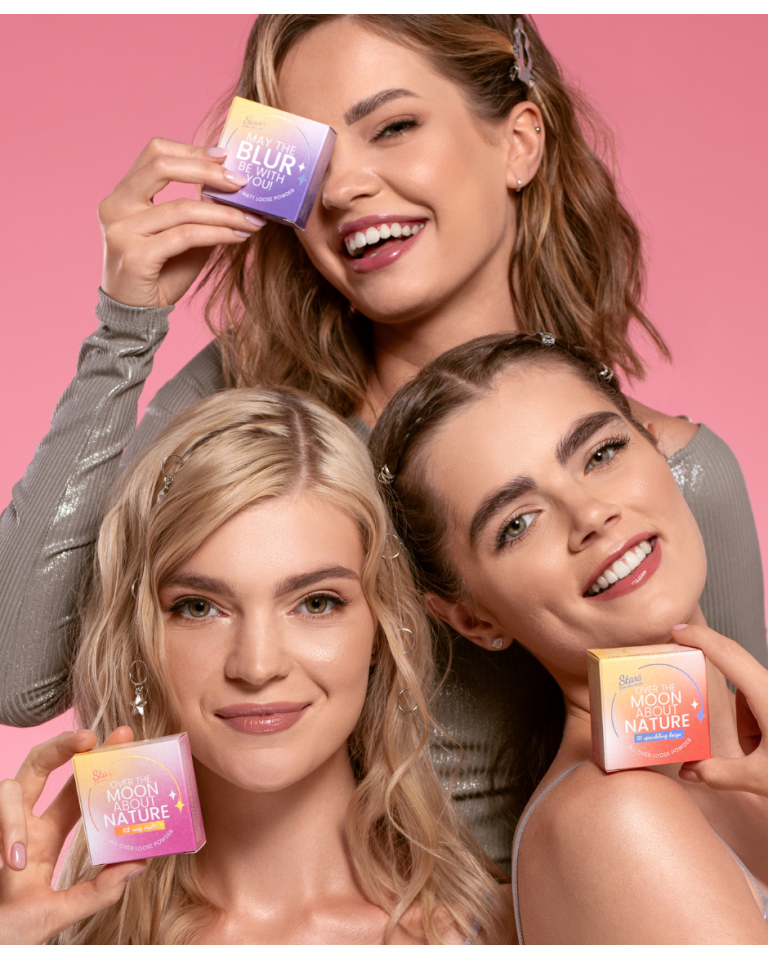 Stars from the stars OVER THE MOON ABOUT NATURE naturalny puder sypki do twarzy i oczu 02 Rosy Matt, 10g