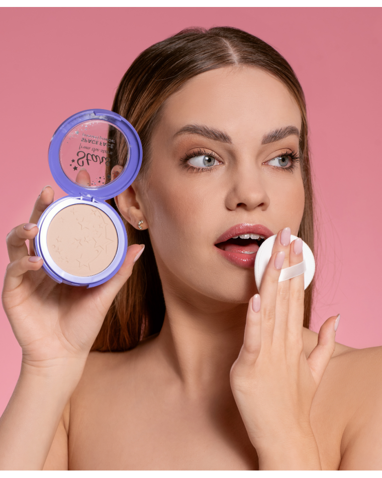 Stars from the Stars Space Face pressed powder Puder prasowany Cosmic Moon nr 01, 9 g