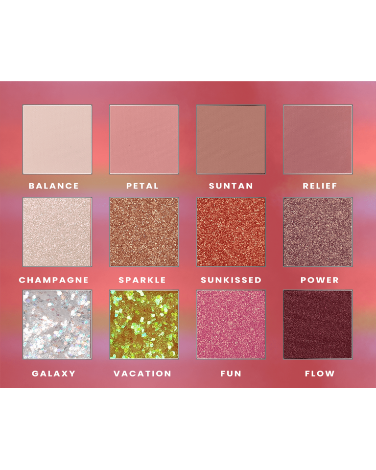 Stars from the Stars Eyeshadow Palette Paleta 12 cieni do powiek Galaxy Sunset, 14,4 g