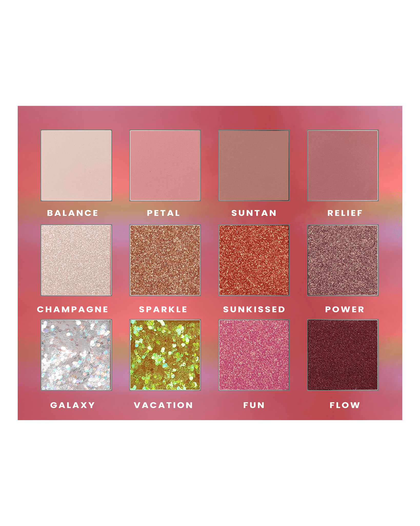 Stars from the Stars Eyeshadow Palette Paleta 12 cieni do powiek Galaxy Sunset, 14,4 g