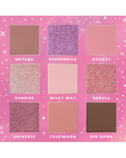 Stars from the Stars Eyeshadow Palette Paleta 9 cieni do powiek Nebula Rose, 10,8 g