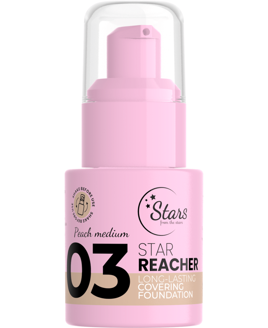 Stars from the stars STAR REACHER Upiększający fluid kryjący 03 Peach medium 20 g