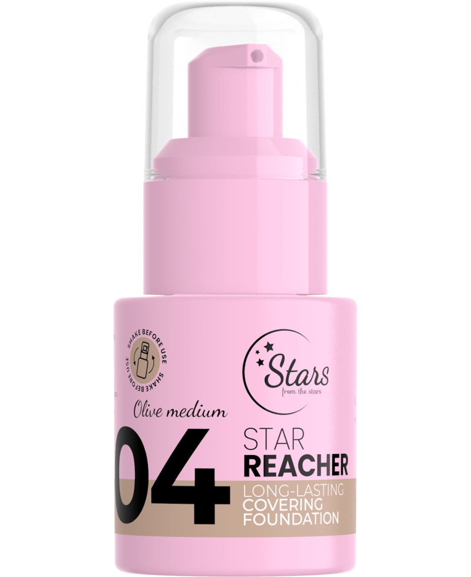 Stars from the stars STAR REACHER Upiększający fluid kryjący 04 Olive medium 20 g