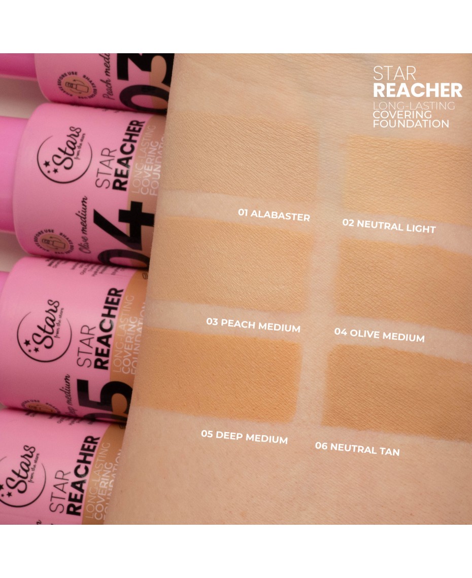 Stars from the stars STAR REACHER Upiększający fluid kryjący 06 Neutral tan 20 g