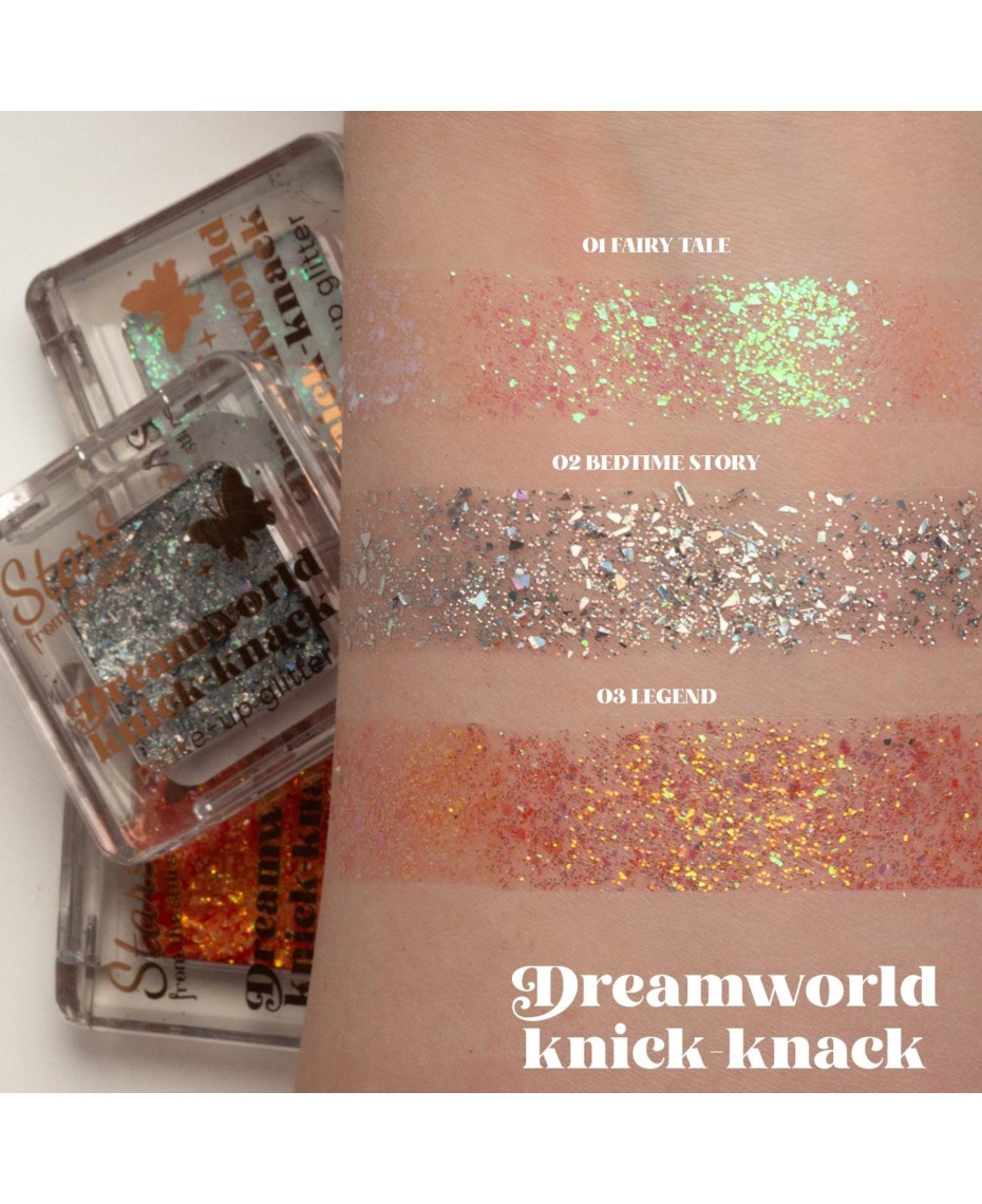 Stars from the stars Dreamworld knick-knack brokat do makijażu 01 Fairy tale, 1,4 g