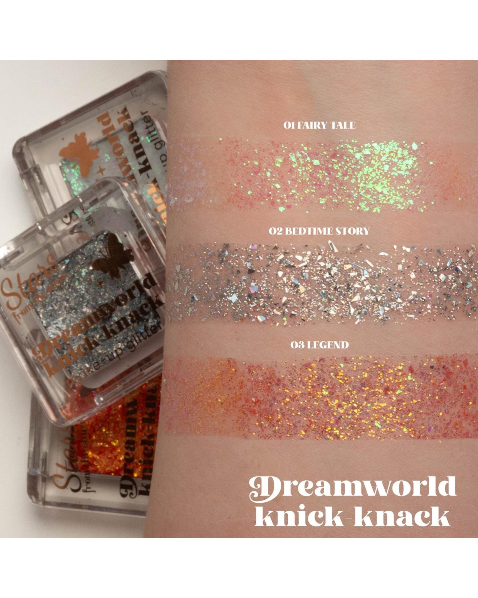 Stars from the stars Dreamworld knick-knack brokat do makijażu 01 Fairy tale, 1,4 g
