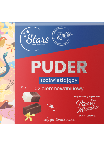 Stars from the stars WEDEL puder rozświetlający 02 ciemnowaniliowy, 8 g