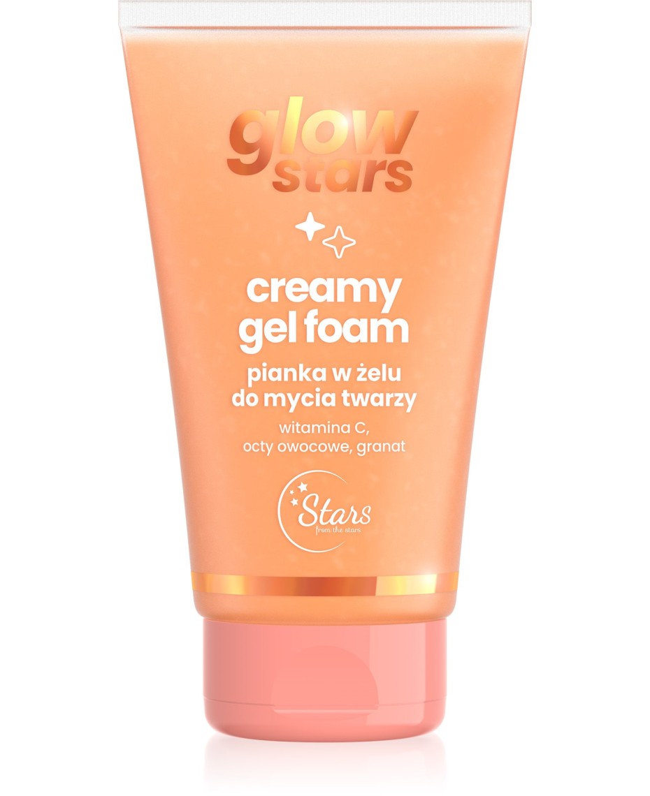 Stars from the stars Glow stars Creamy gel foam Pianka w żelu do mycia twarzy 150 ml