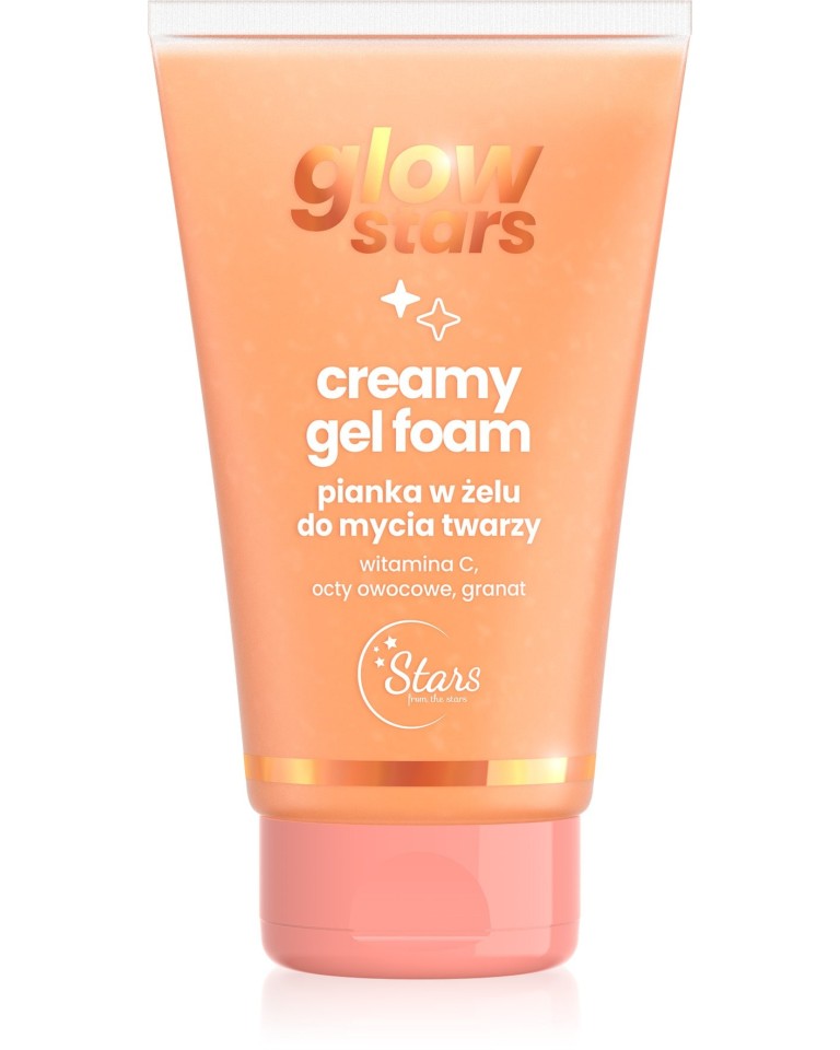 Stars from the stars Glow stars Creamy gel foam Pianka w żelu do mycia twarzy 150 ml