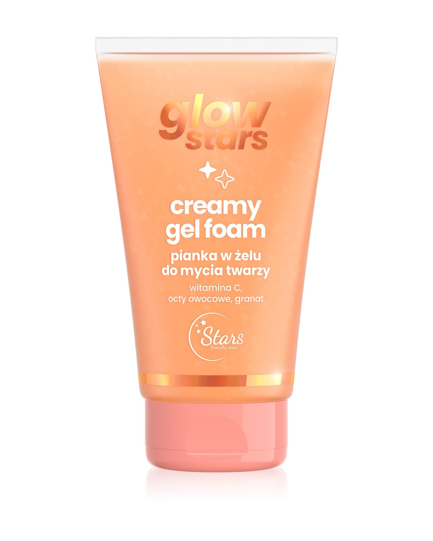 Stars from the stars Glow stars Creamy gel foam Pianka w żelu do mycia twarzy 150 ml