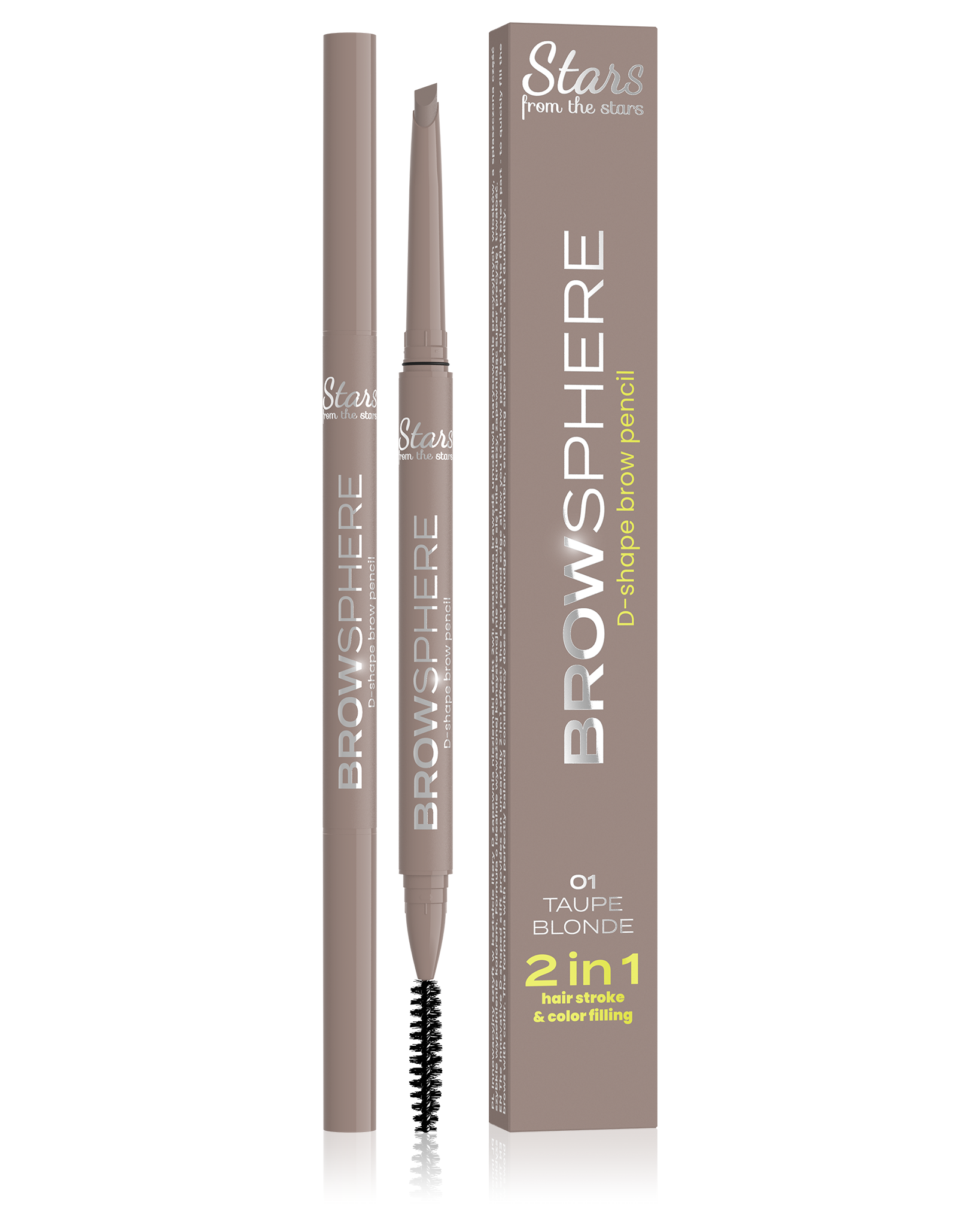 Stars from the stars BROWSPHERE kredka do brwi 01 Taupe blonde, 0,14 g