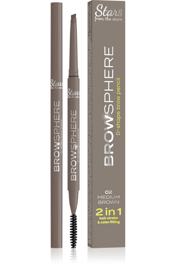 Stars from the stars BROWSPHERE kredka do brwi 02 Medium brown, 0,14 g