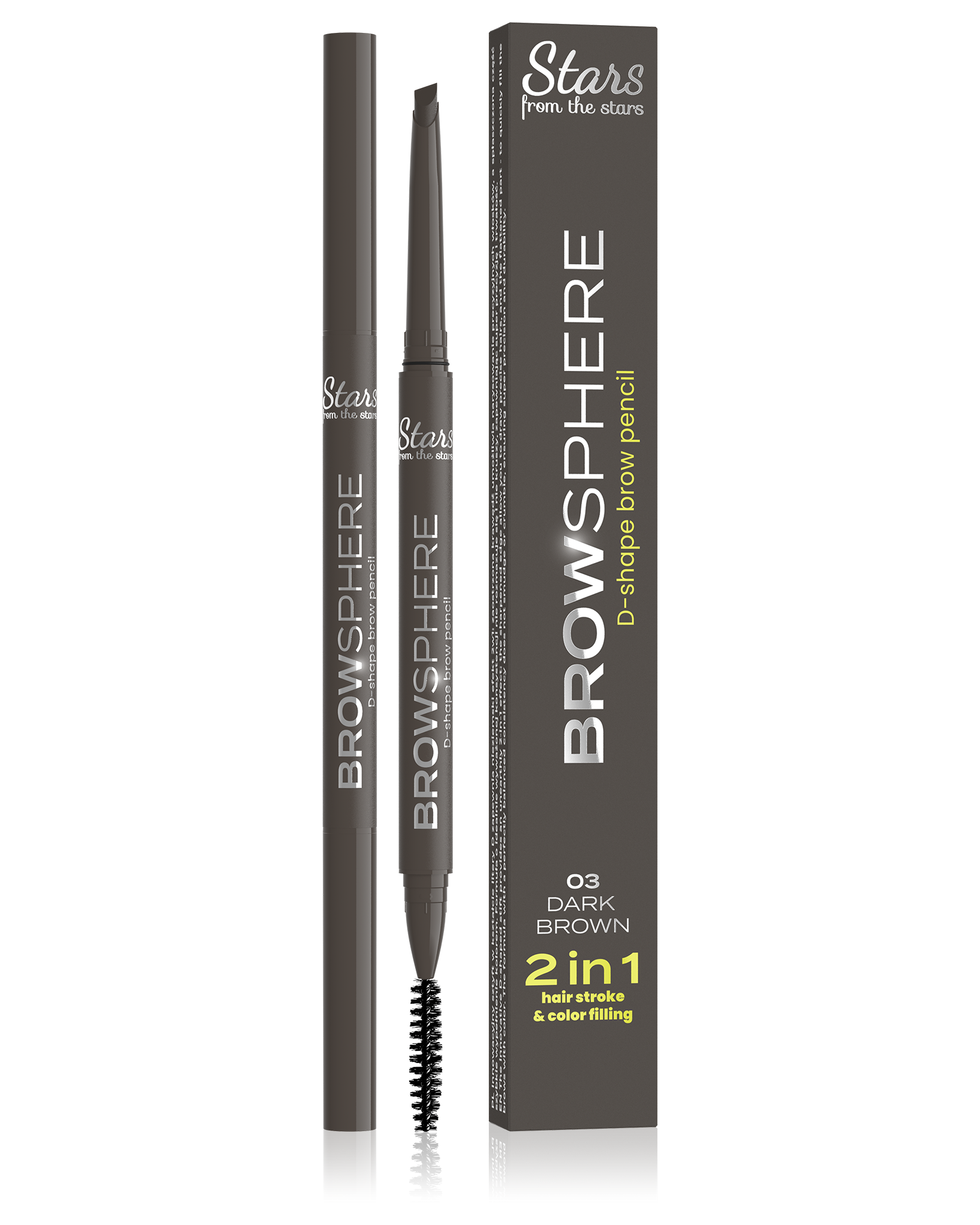 Stars from the stars BROWSPHERE kredka do brwi 03 Dark brown, 0,14 g