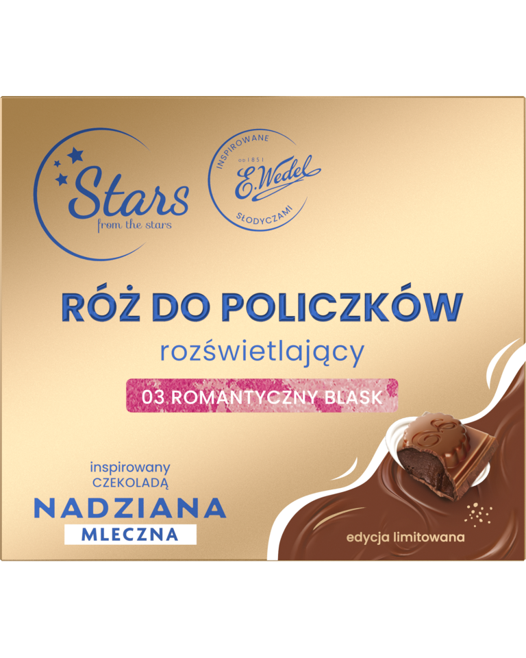Stars from the stars WEDEL NADZIANA Róż rozświetlający 03 romantyczny blask, 3,3 g