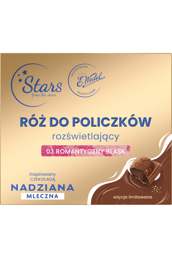 Stars from the stars WEDEL NADZIANA Róż rozświetlający 03 romantyczny blask, 3,3 g