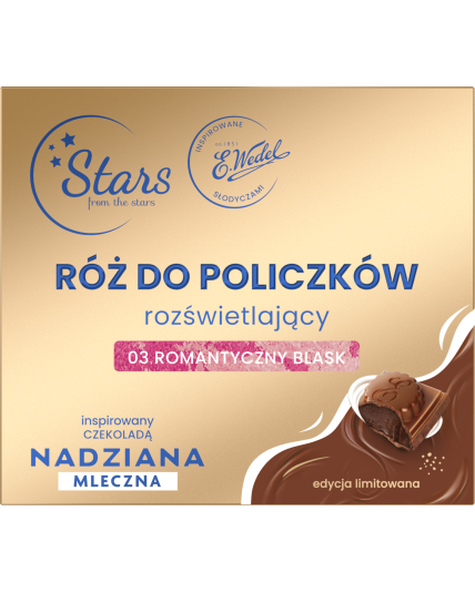 Stars from the stars WEDEL NADZIANA Róż rozświetlający 03 romantyczny blask, 3,3 g