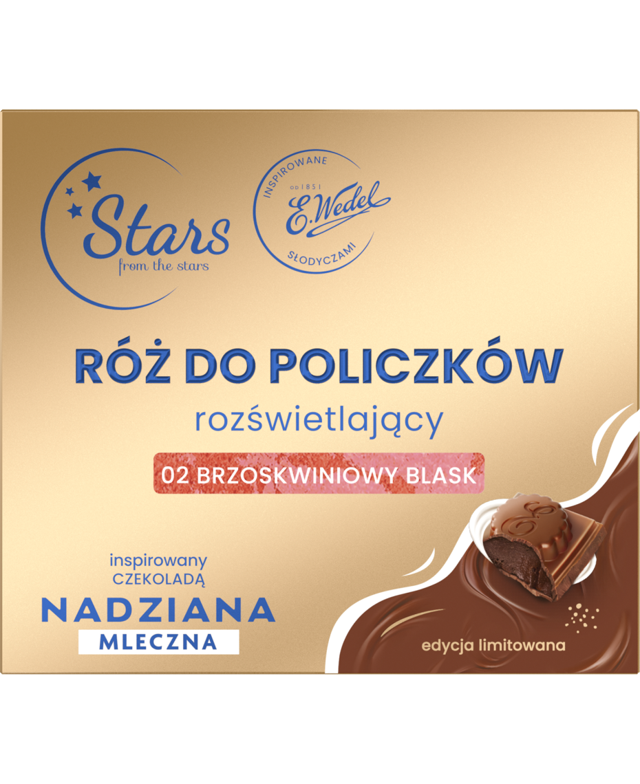 Stars from the stars WEDEL NADZIANA Róż rozświetlający 02 brzoskwiniowy blask, 3,3 g