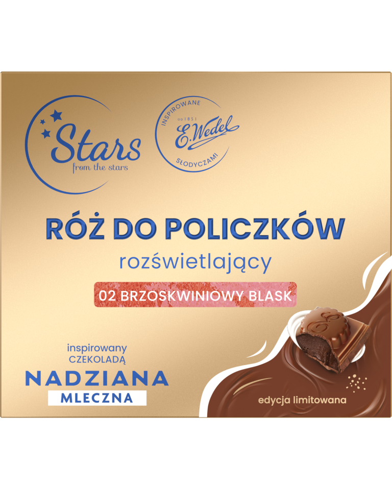 Stars from the stars WEDEL NADZIANA Róż rozświetlający 02 brzoskwiniowy blask, 3,3 g