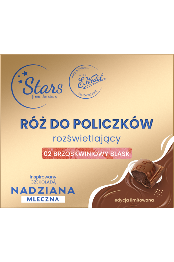 Stars from the stars WEDEL NADZIANA Róż rozświetlający 02 brzoskwiniowy blask, 3,3 g
