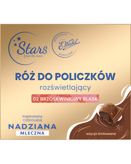 Stars from the stars WEDEL NADZIANA Róż rozświetlający 02 brzoskwiniowy blask, 3,3 g