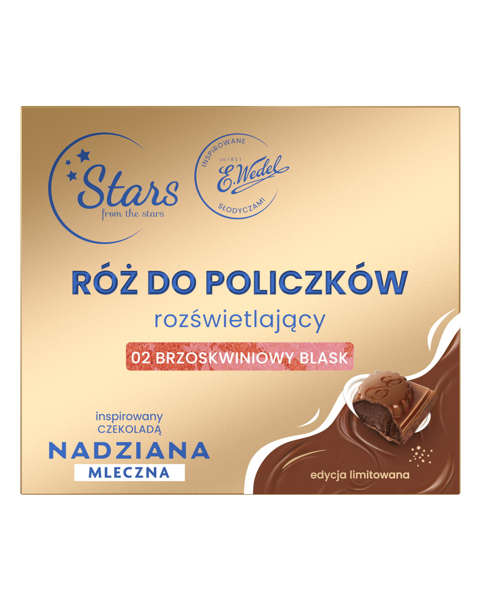 Stars from the stars WEDEL NADZIANA Róż rozświetlający 02 brzoskwiniowy blask, 3,3 g
