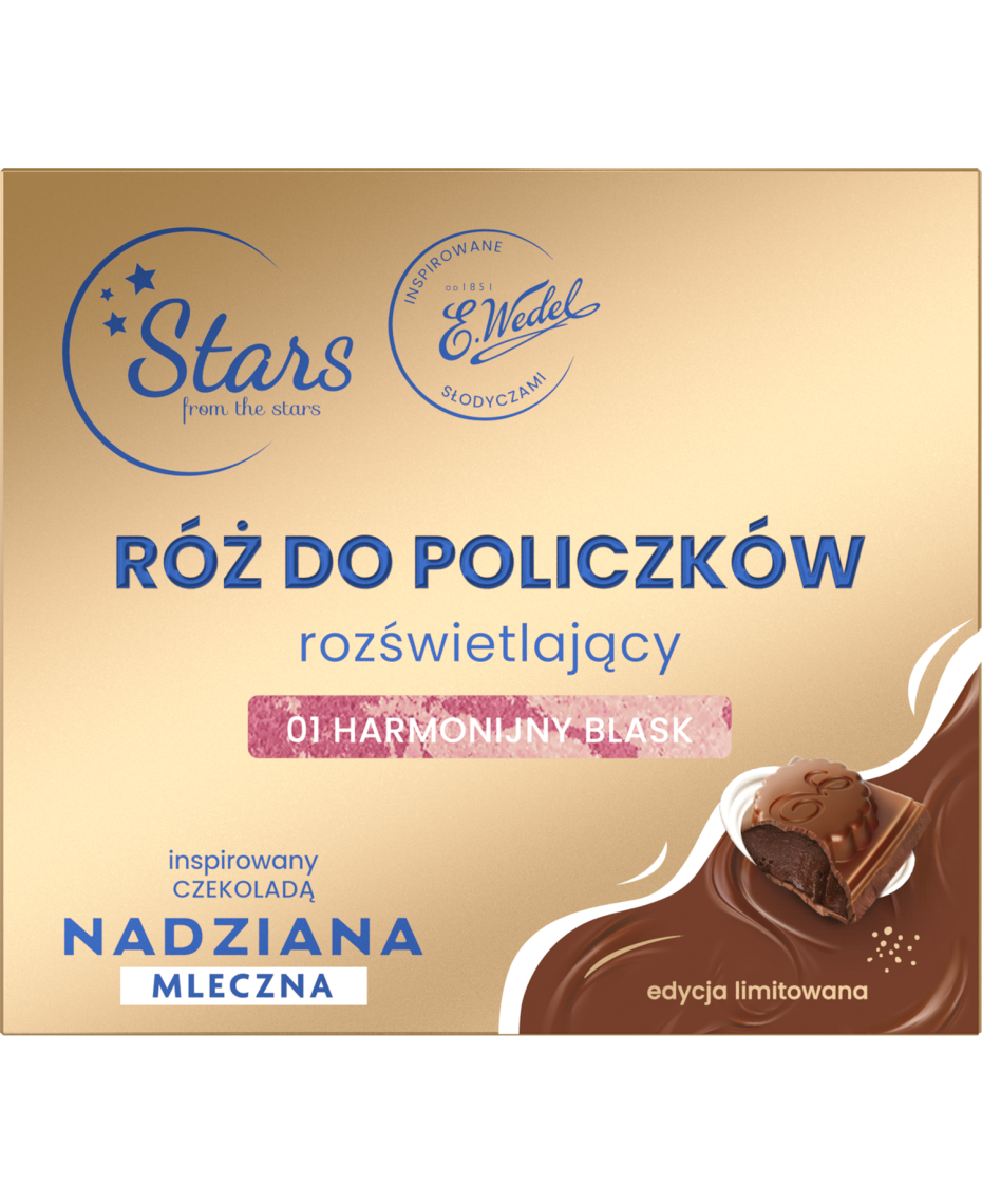 Stars from the stars WEDEL NADZIANA Róż rozświetlający 01 harmonijny blask, 3,3 g