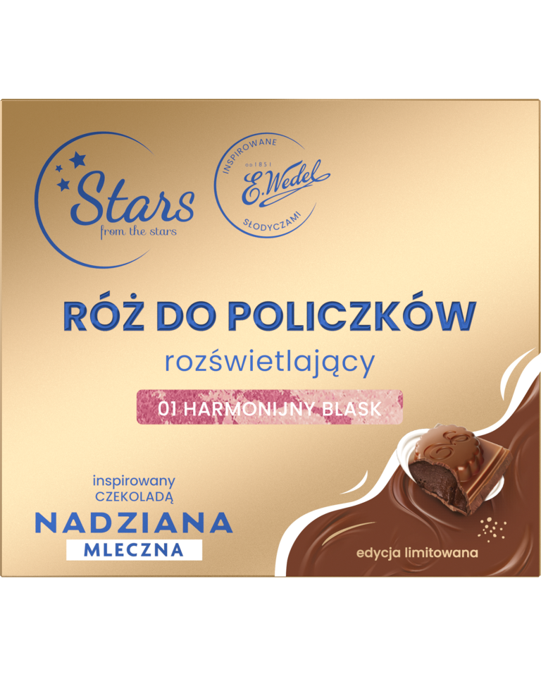 Stars from the stars WEDEL NADZIANA Róż rozświetlający 01 harmonijny blask, 3,3 g