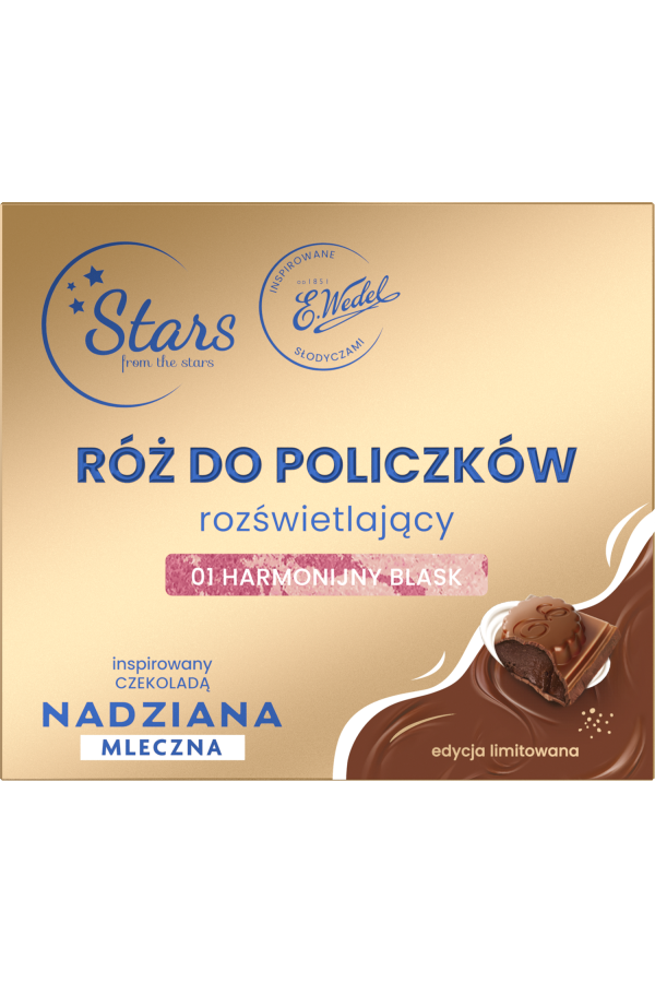Stars from the stars WEDEL NADZIANA Róż rozświetlający 01 harmonijny blask, 3,3 g