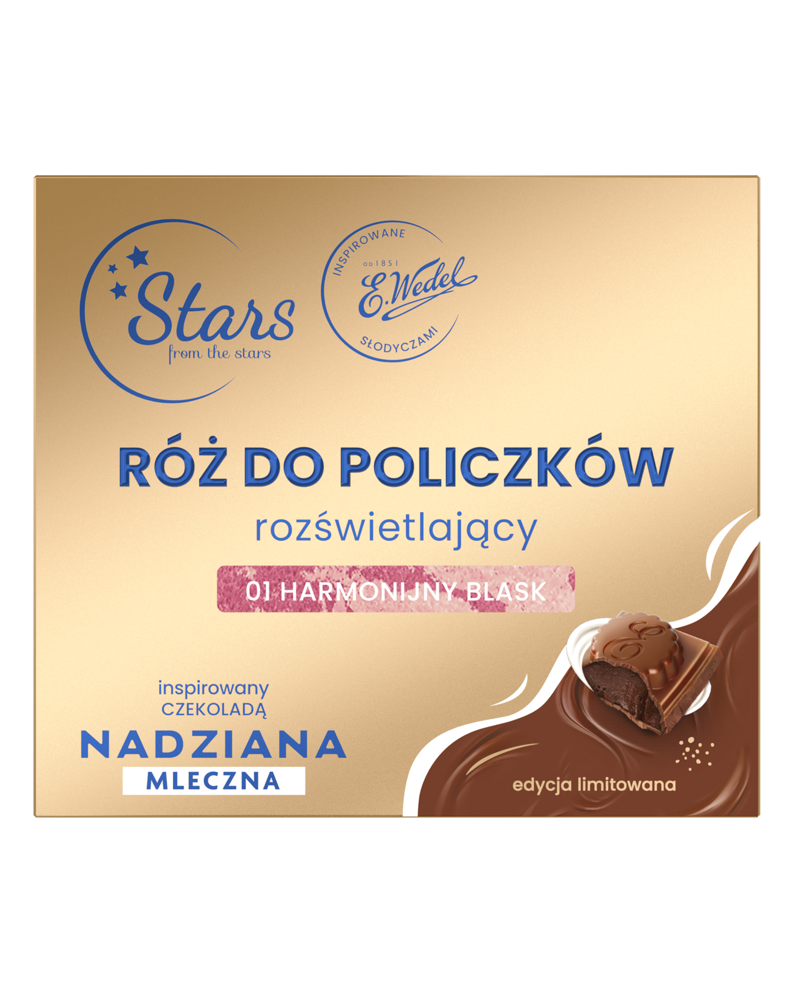 Stars from the stars WEDEL NADZIANA Róż rozświetlający 01 harmonijny blask, 3,3 g