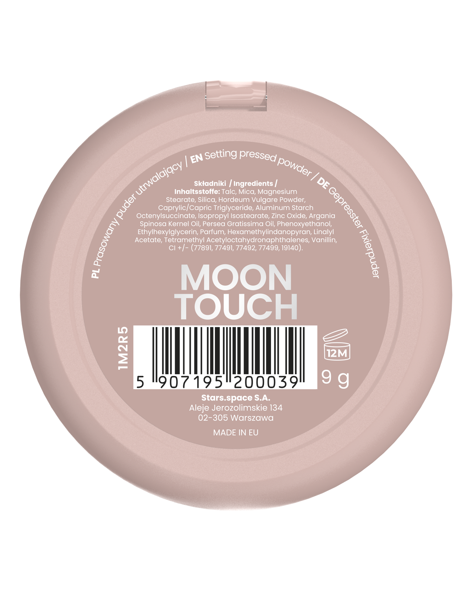 Stars from the stars MOON TOUCH puder prasowany utrwalający, 9 g