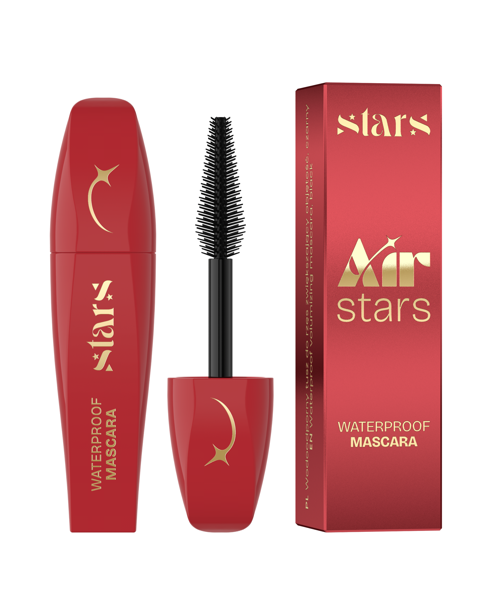 Stars from the stars AIR STARS wodoodporny mini tusz do rzęs 01 Black, 4 g