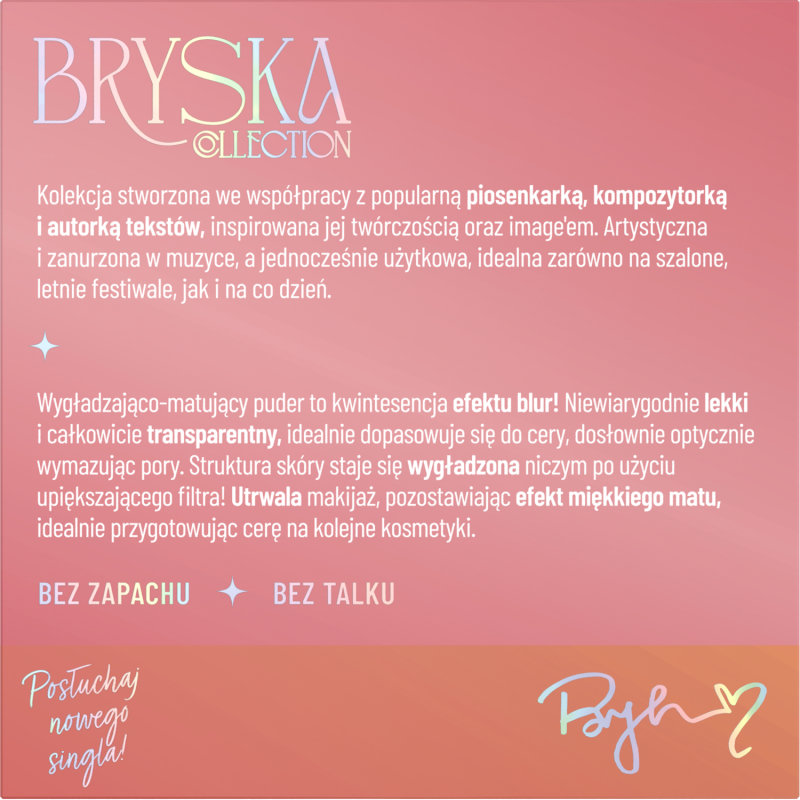 Stars from the stars BRYSKA puder sypki wygładzająco-matujący 01 Czuję się jak duch 7,6g
