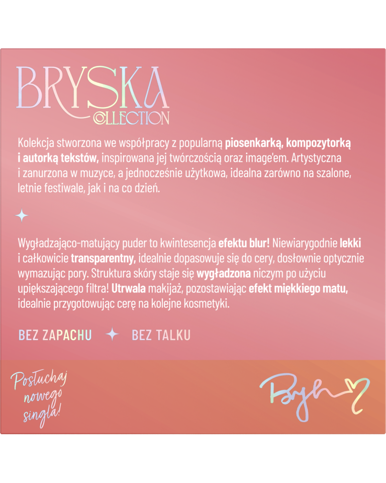 Stars from the stars BRYSKA puder sypki wygładzająco-matujący 01 Czuję się jak duch 7,6g