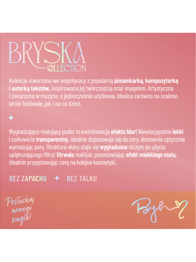 Stars from the stars BRYSKA puder sypki wygładzająco-matujący 01 Czuję się jak duch 7,6g