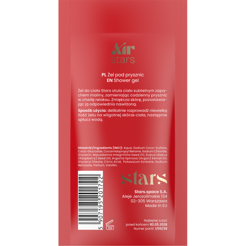 Stars from the stars AIR STARS żel pod prysznic Berry Fly, 50 ml - CUKIEREK