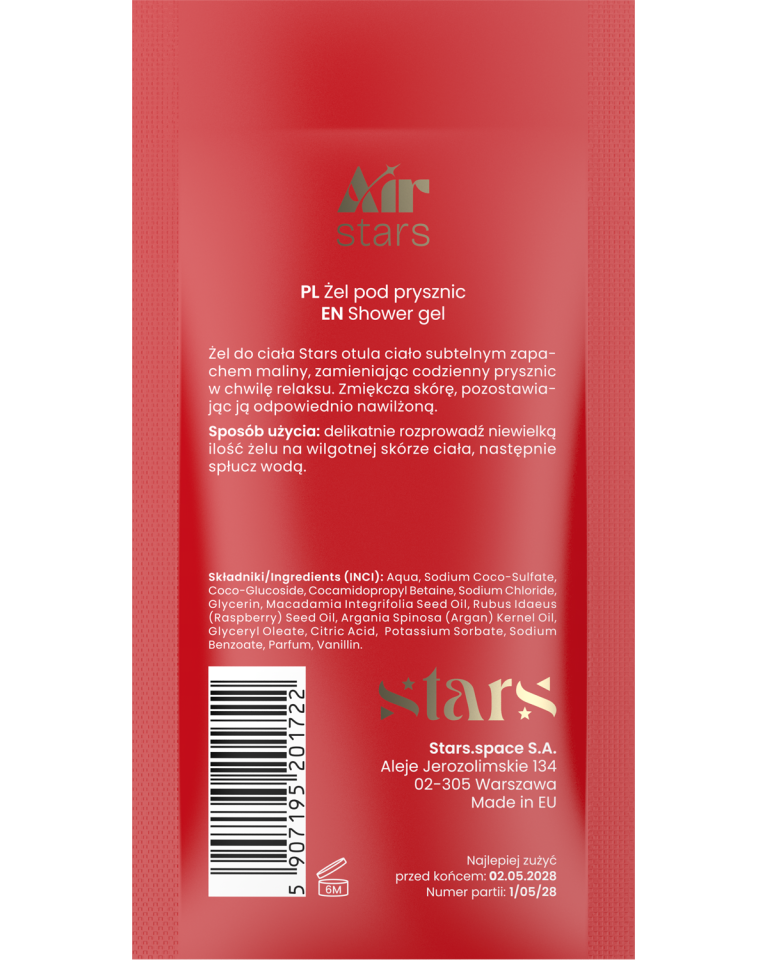 Stars from the stars AIR STARS żel pod prysznic Berry Fly, 50 ml - CUKIEREK