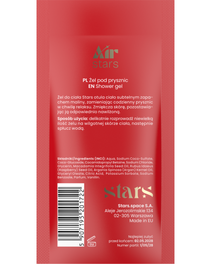Stars from the stars AIR STARS żel pod prysznic Berry Fly, 50 ml - CUKIEREK