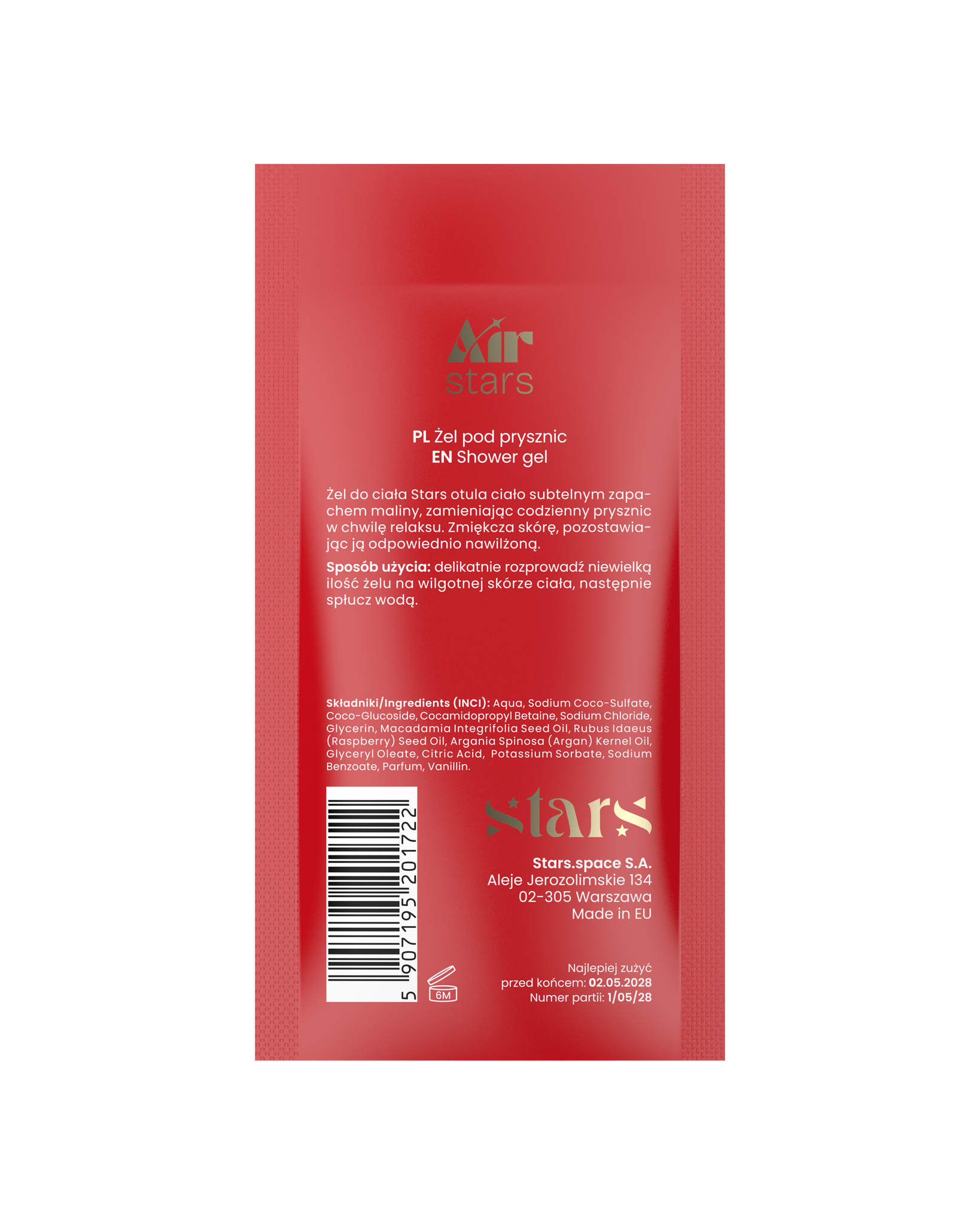 Stars from the stars AIR STARS żel pod prysznic Berry Fly, 50 ml - CUKIEREK