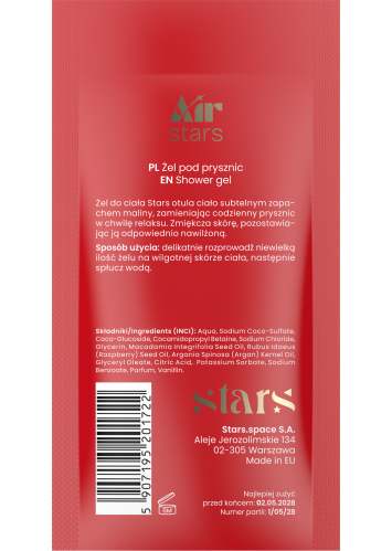 Stars from the stars AIR STARS żel pod prysznic Berry Fly, 50 ml - CUKIEREK