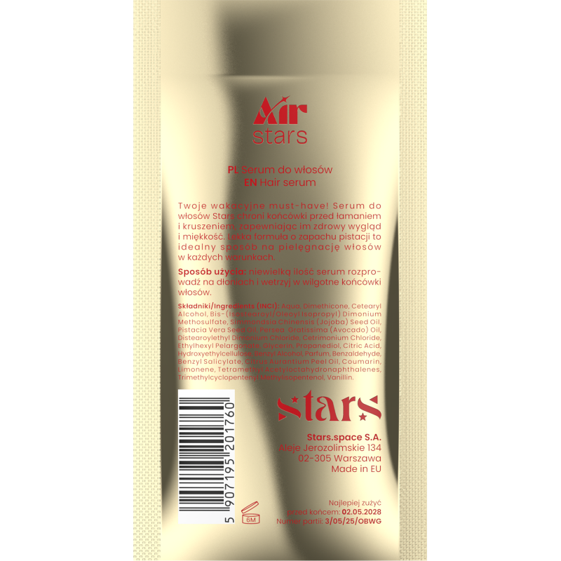 Stars from the stars AIR STARS serum do włosów Air Pistachio 50ml - CUKIEREK