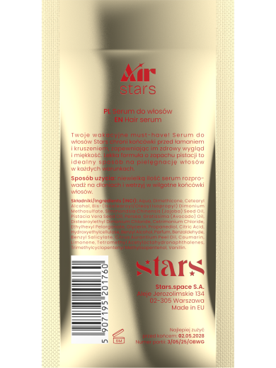 Stars from the stars AIR STARS serum do włosów Air Pistachio 50ml - CUKIEREK